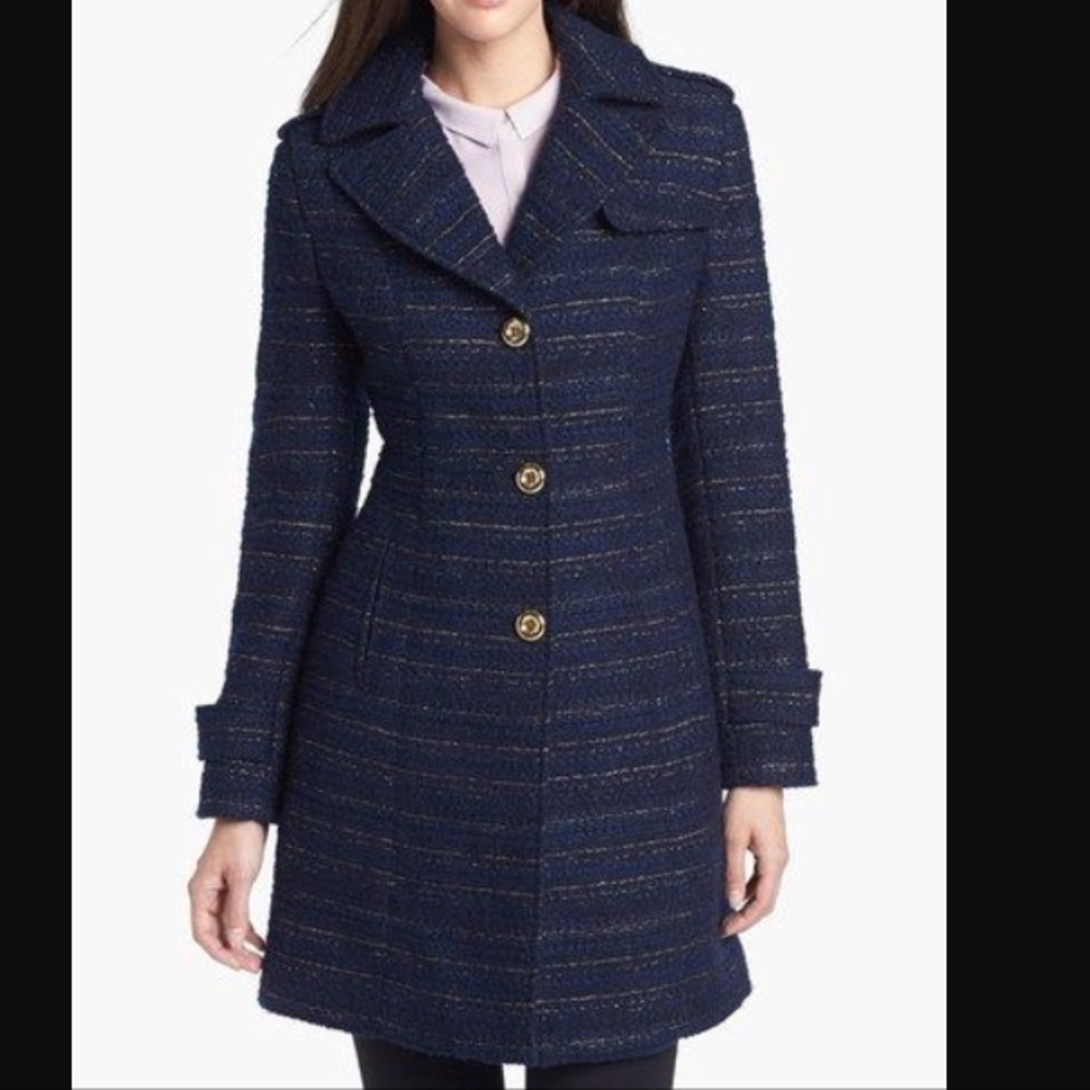 Kenneth Cole Navy Blue Women's Coat